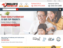 Tablet Screenshot of millersheating.com